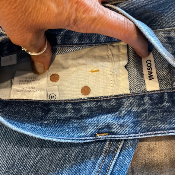 NWT GRLFRND Cosima Wide leg Jean Bermuda short in Live For You sz 28 - Picture 6 of 8